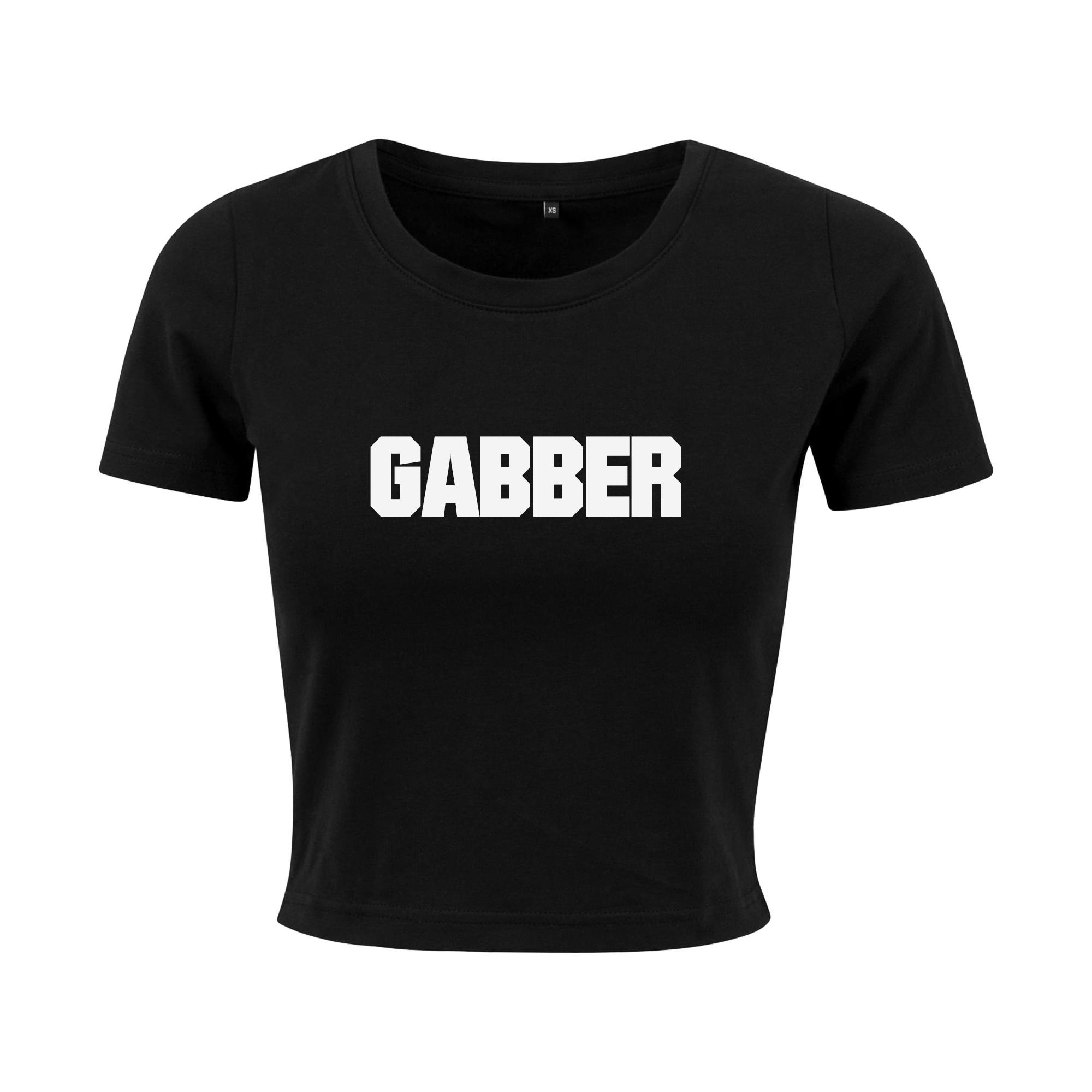 proud to be a gabber cropped t-shirt op coreplaza