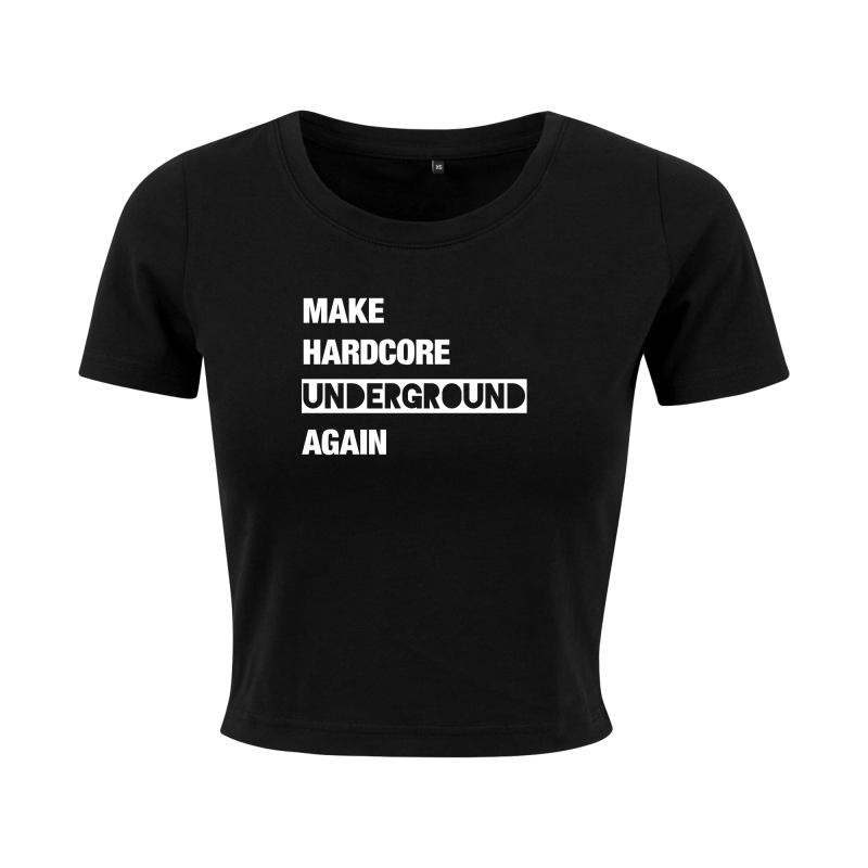 make hardcore underground again cropped top